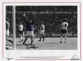 Alex Stepney hand signed photographic print - 1977 FA Cup Final
