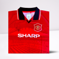 Denis Irwin Hand Signed 94-96 Manchester United Home Shirt
