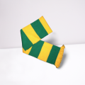Green and Gold Bar Scarf