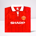 Denis Irwin Hand Signed 92-94 Manchester United Home Shirt