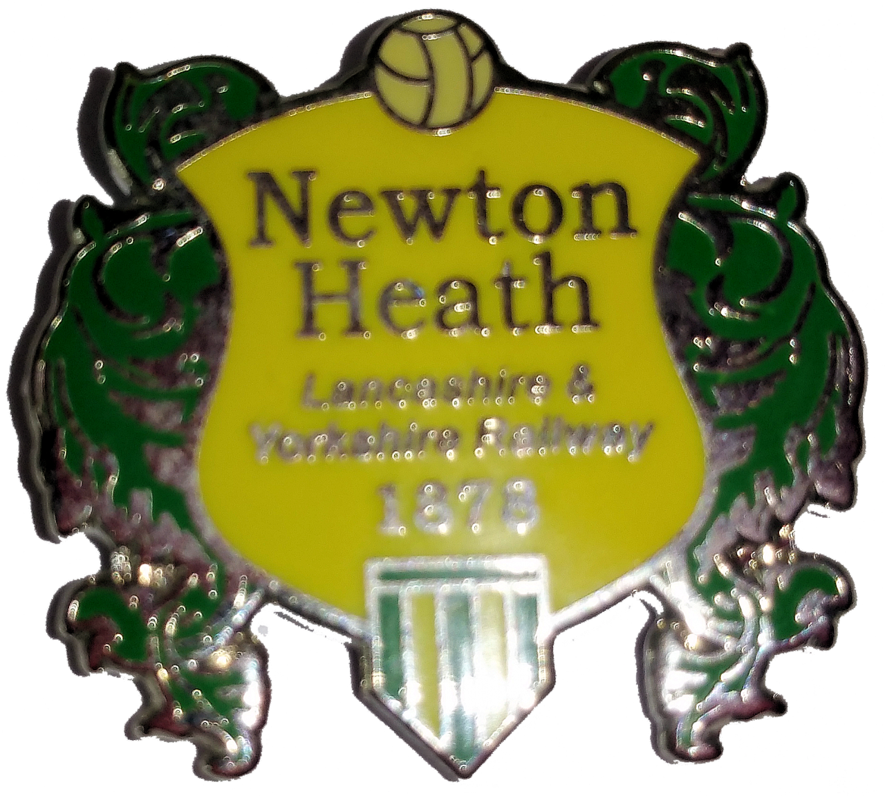Newton Heath Football Player Gold Plated Pin Badge 