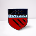 United Red & Black Shield Badge