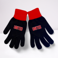 Unoffical United Gloves - Black - Red Cuff 