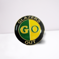 Green and Gold GO - Glazers Out Badge