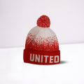 Manchester United Bobble Hat - Red & White Christmas Design