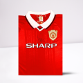 Denis Irwin Hand Signed 1999 Manchester United Champions League Shirt