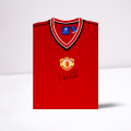 Norman Whiteside signed shirt - 1985 Manchester United Red home shirt
