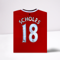 Paul Scholes Signed Manchester United Shirt #18